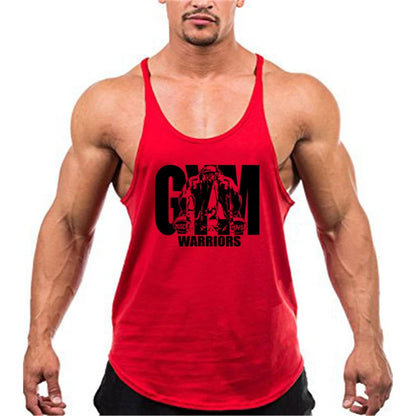 Men’s Gym Tank Top – Cotton Breathable Bodybuilding Vest (Y-Back)