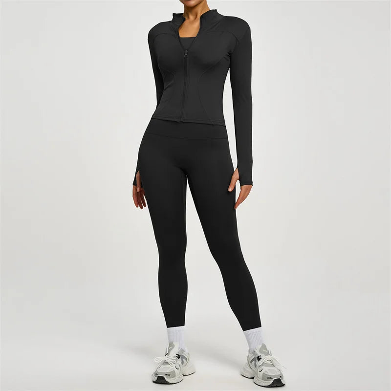 Women’s Long Sleeve Yoga Tracksuit Set