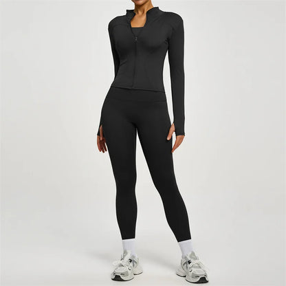 Women’s Long Sleeve Yoga Tracksuit Set
