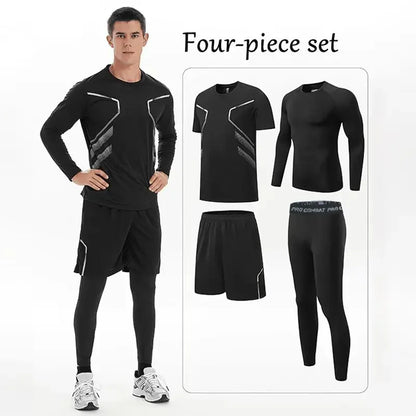 Men’s Quick-Dry Sports Set – Outdoor Training Outfit