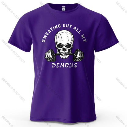 Skull Motivated Oversized Gym T-Shirt – Cotton Streetwear Tee