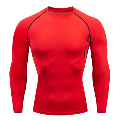 Men’s Compression Gym Shirt – Quick Dry Long Sleeve Training Top