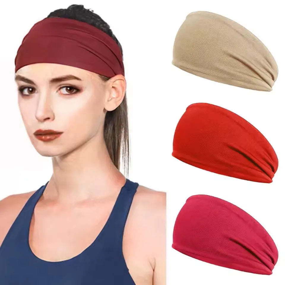 Elastic Gym Head Band – Running & Workout Sweat Absorption UNISEX