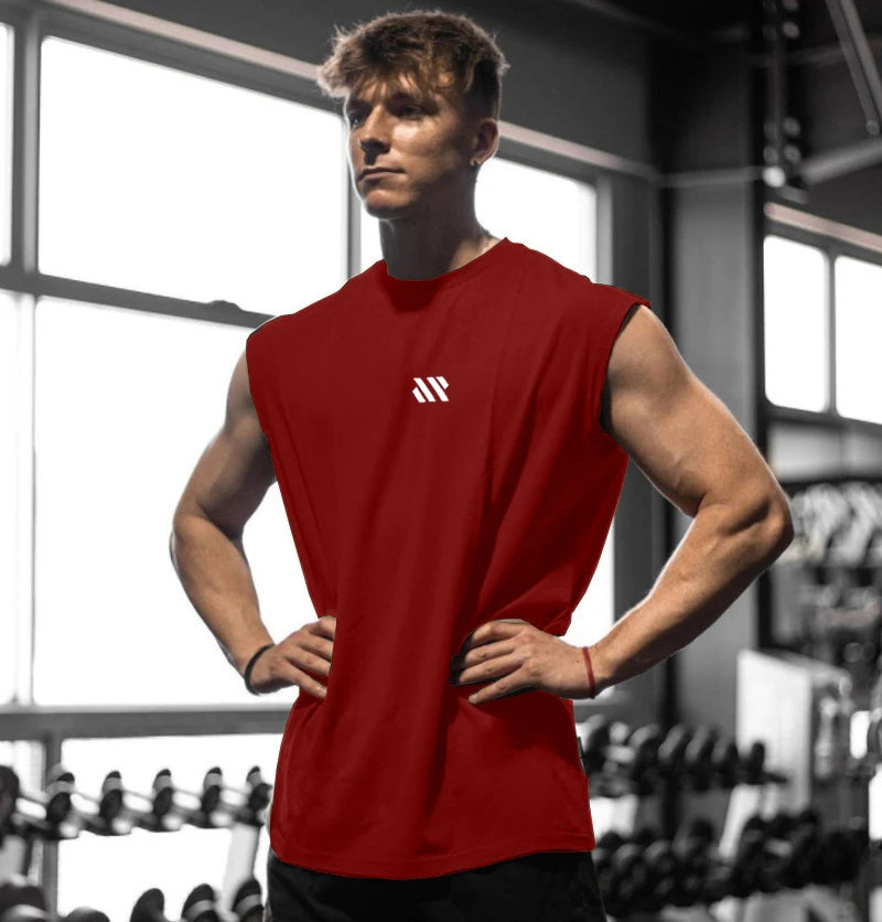 Men’s Sleeveless Gym Vest – Quick-Dry Fitness Training Shirt