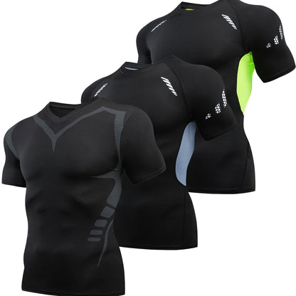 Athletic Running Compression Top – Men’s Sport Workout Shirt