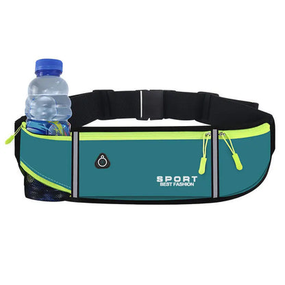 Lightweight Running Waist Pack – Triple Pocket Waterproof Bag