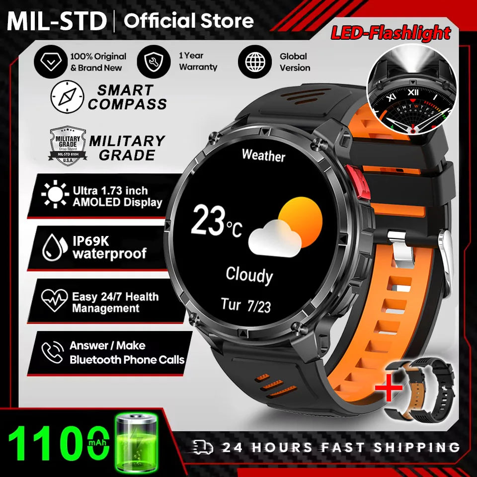 T-Rex 3 Ultra Smartwatch – GPS Military Sports Watch