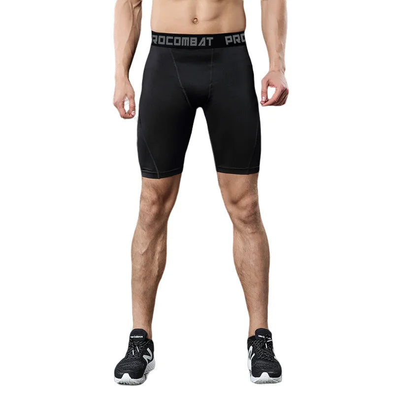 Men’s Bodybuilding Gym Shorts – Compression Workout Shorts