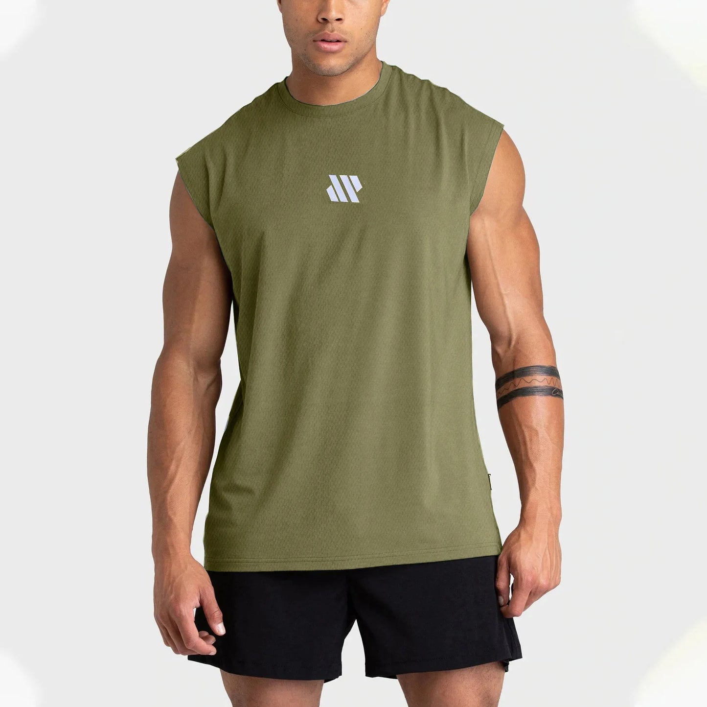 Men’s Sleeveless Gym Vest – Quick-Dry Fitness Training Shirt