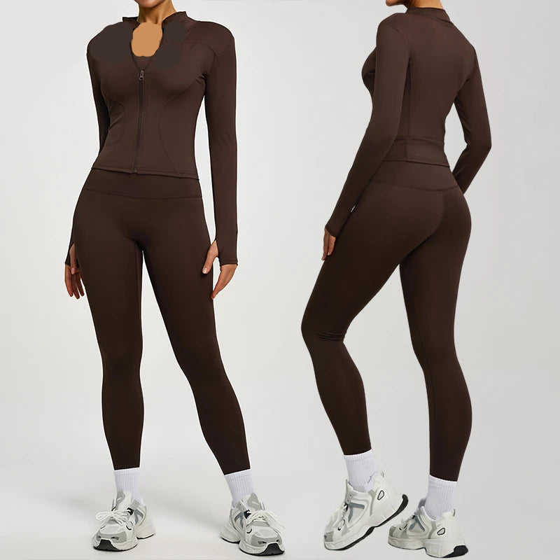 Women’s Long Sleeve Yoga Tracksuit Set