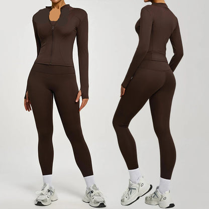 Women’s Long Sleeve Yoga Tracksuit Set