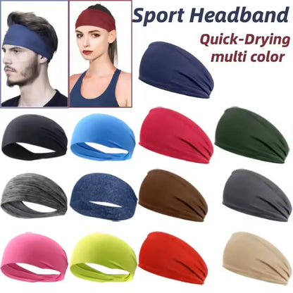 Elastic Gym Head Band – Running & Workout Sweat Absorption UNISEX