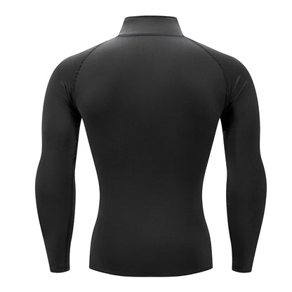 Men’s Slim Fit Compression Shirt – Long Sleeve Gym & Running Top