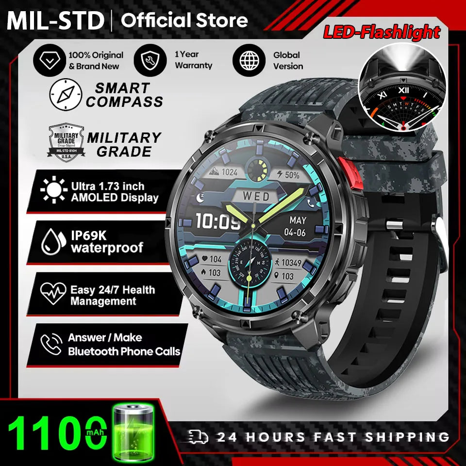 T-Rex 3 Ultra Smartwatch – GPS Military Sports Watch