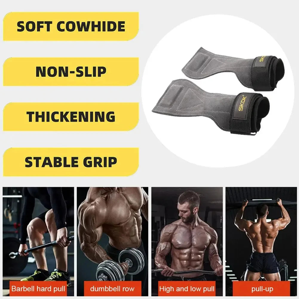 Heavy-Duty Fitness Gloves – Grip & Wrist Support (2PCS)