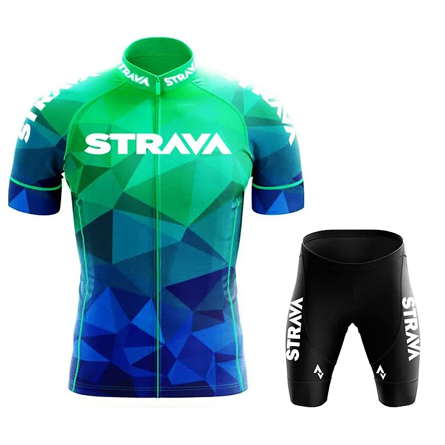 Men’s Road Bike Sportswear Set – Cycling Jersey & Shorts