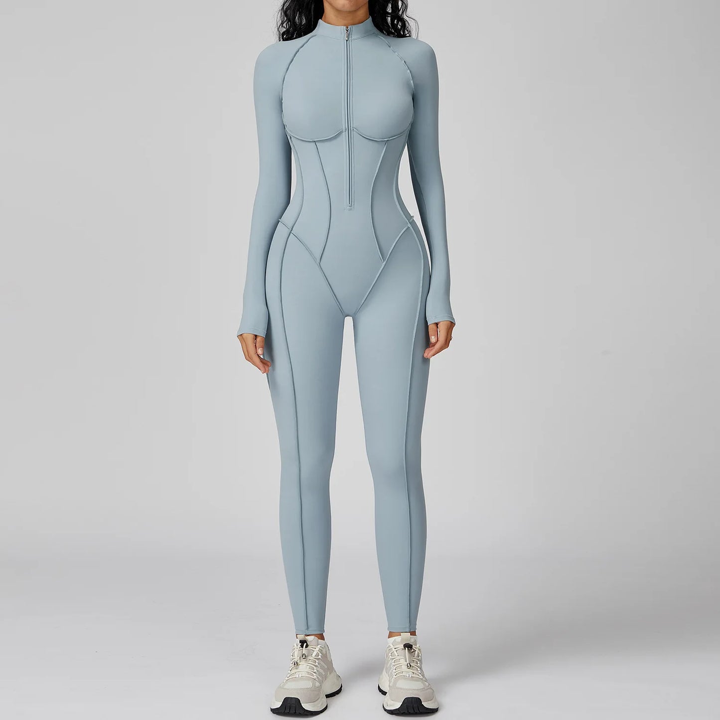 Zipper Yoga Jumpsuit – Women’s Activewear Bodysuit