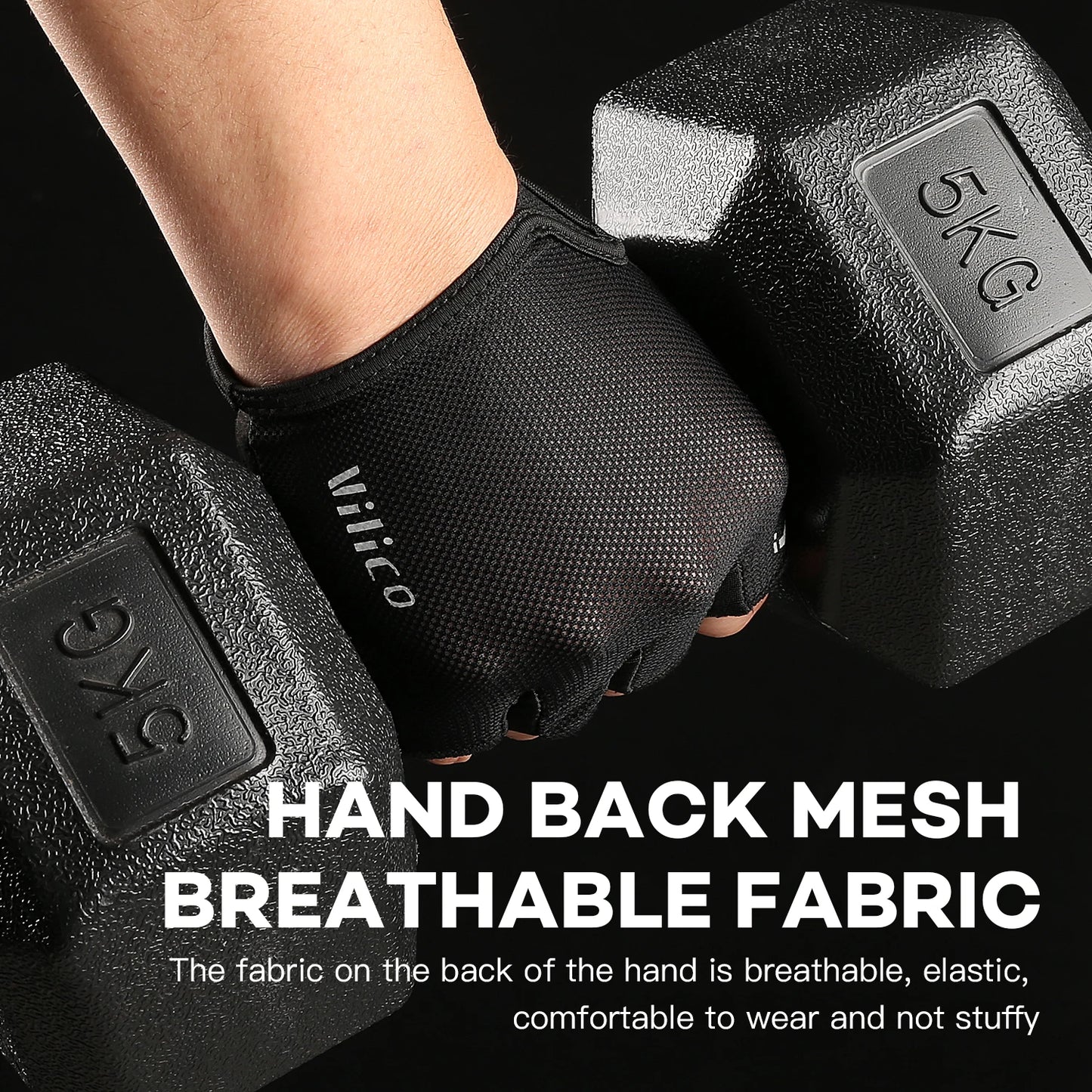 Anti-Slip Fitness Gloves for Gym & Training - UNISEX