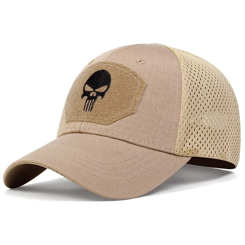 Street Style Skull Cap – Adjustable Sunscreen Hat