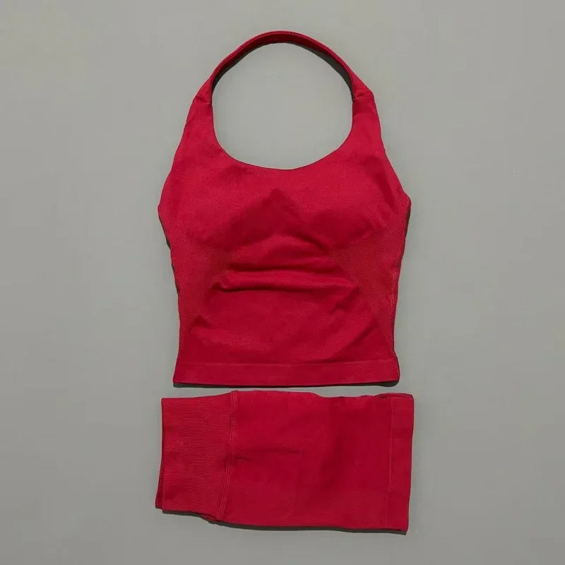 Seamless Running & Yoga Set – Women’s 2PC Fitness Outfit