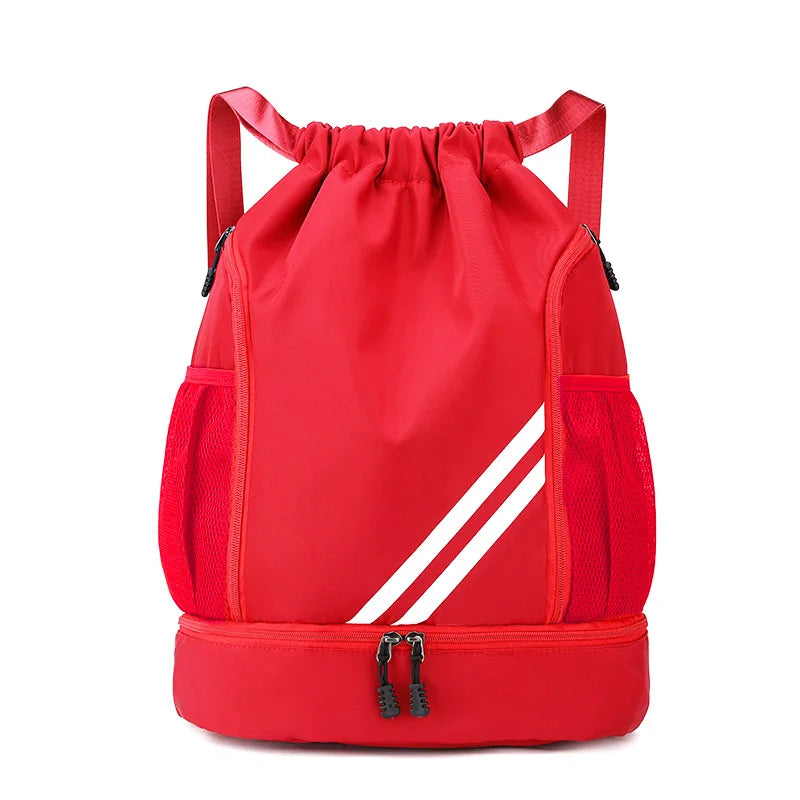 Drawstring Sports Backpack – Gym & Football Carry Bag