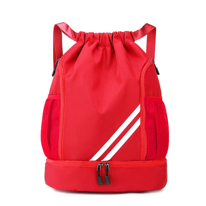 Drawstring Sports Backpack – Gym & Football Carry Bag