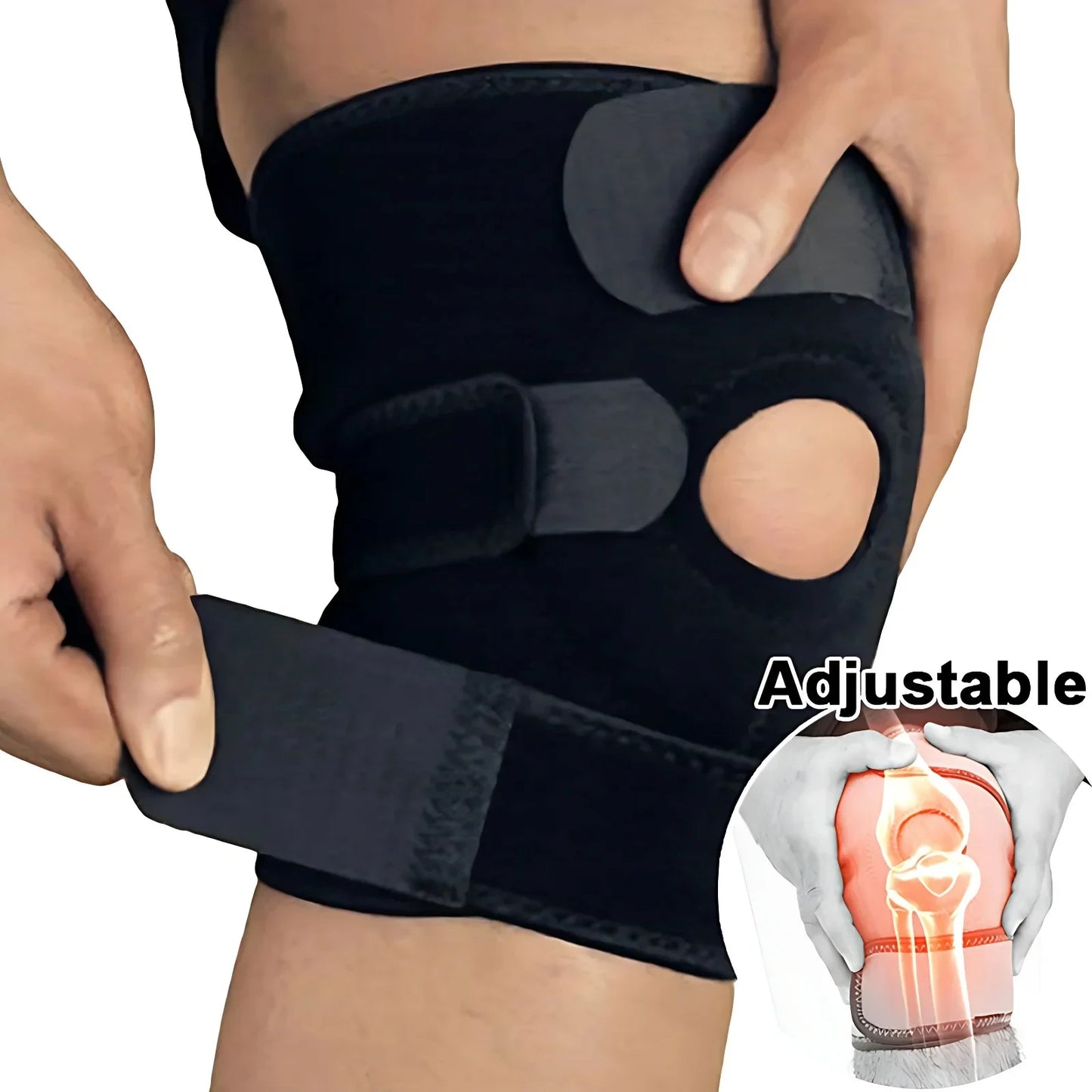Elastic Compression Knee Pads – Basketball & Cycling Gear