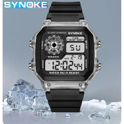SYNOKE Digital Sports Watch – Waterproof LED Outdoor Wristwatch