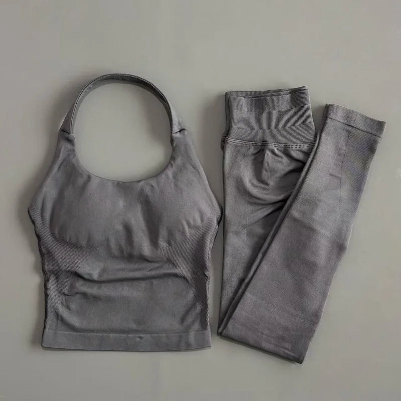 Breathable Yoga Tracksuit Set for Women (2PC)