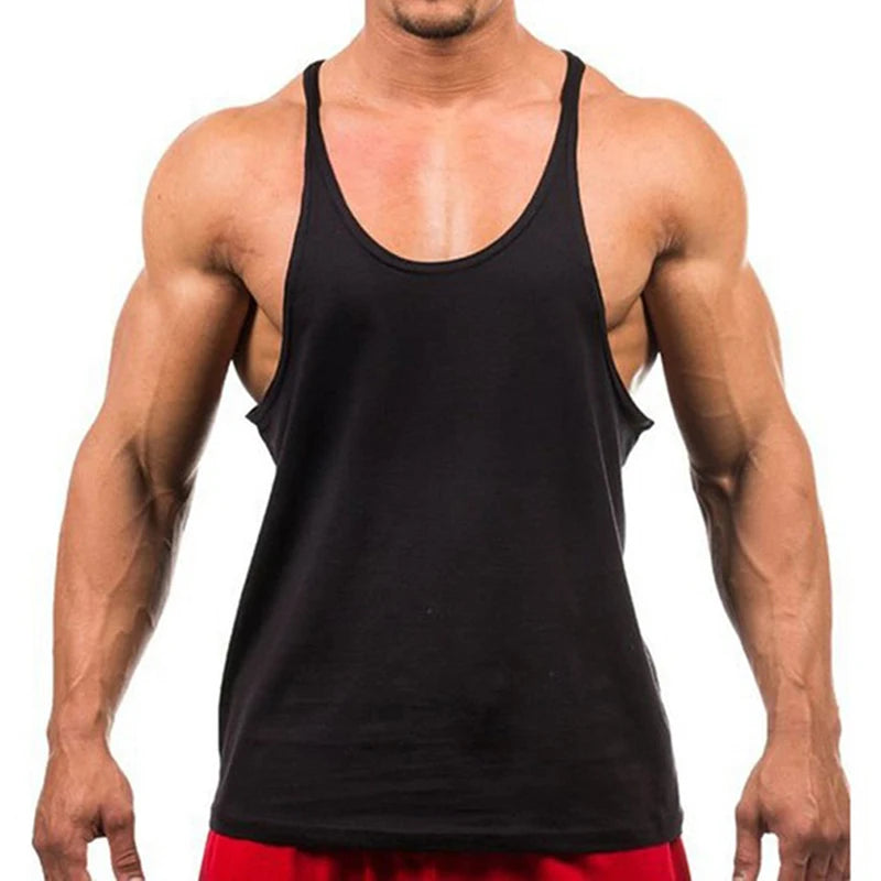 Men’s Gym Tank Top – Bodybuilding Sleeveless Training Singlet