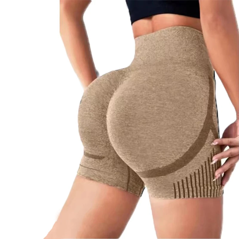 Fitness Yoga Shorts – Women’s High Waist Running Sports Shorts