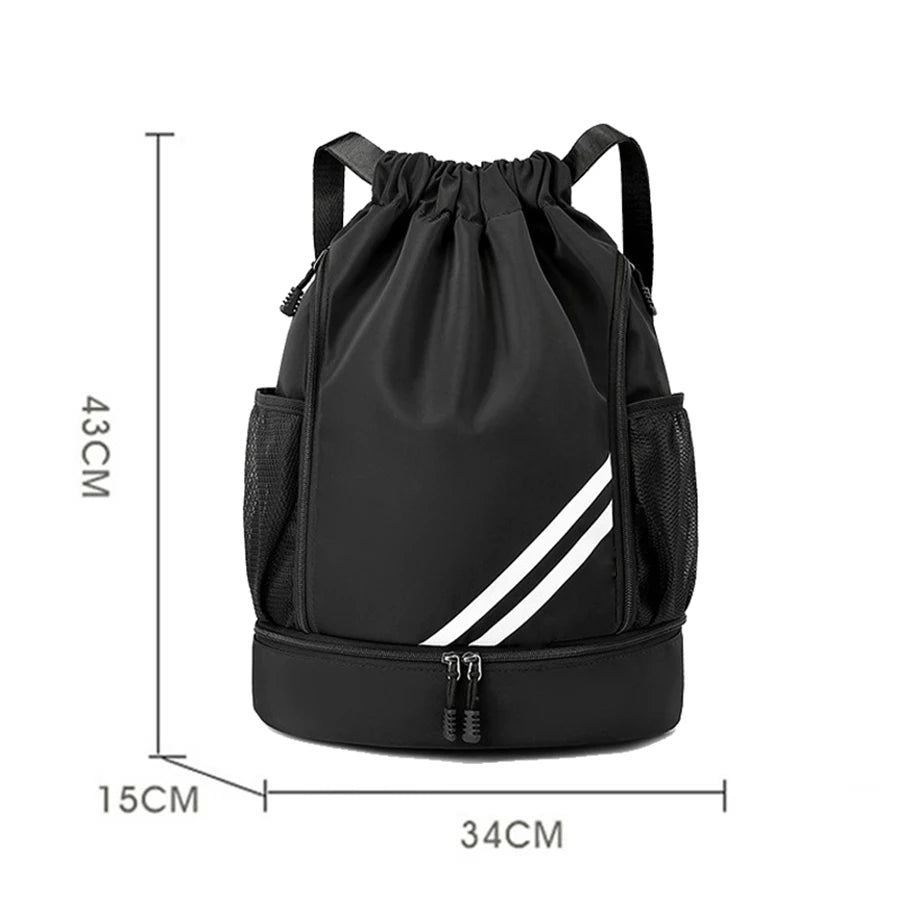 Drawstring Sports Backpack – Gym & Football Carry Bag