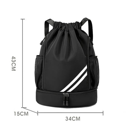 Drawstring Sports Backpack – Gym & Football Carry Bag