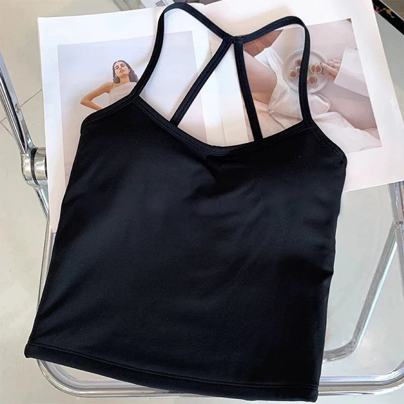 Women’s Yoga Sports Bra Vest – Pilates & Running Fitness Top