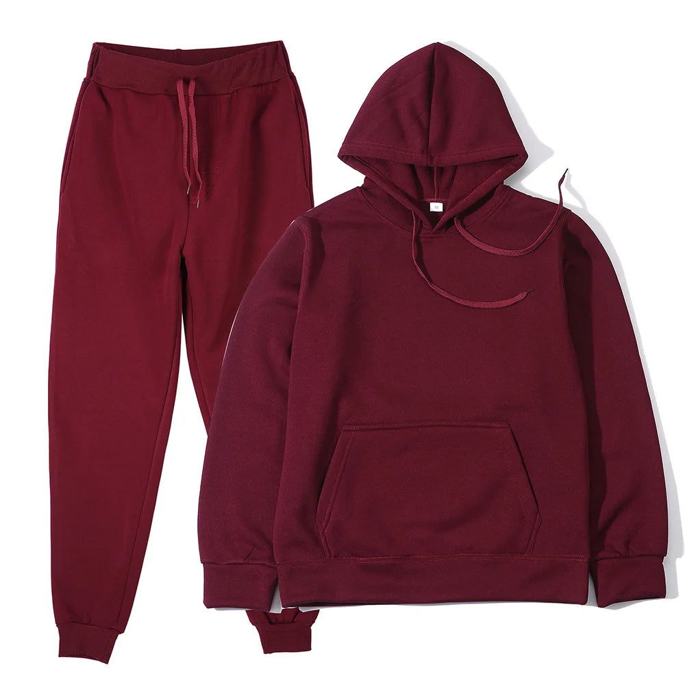 Unisex Hoodie & Sweatpants Sports Set