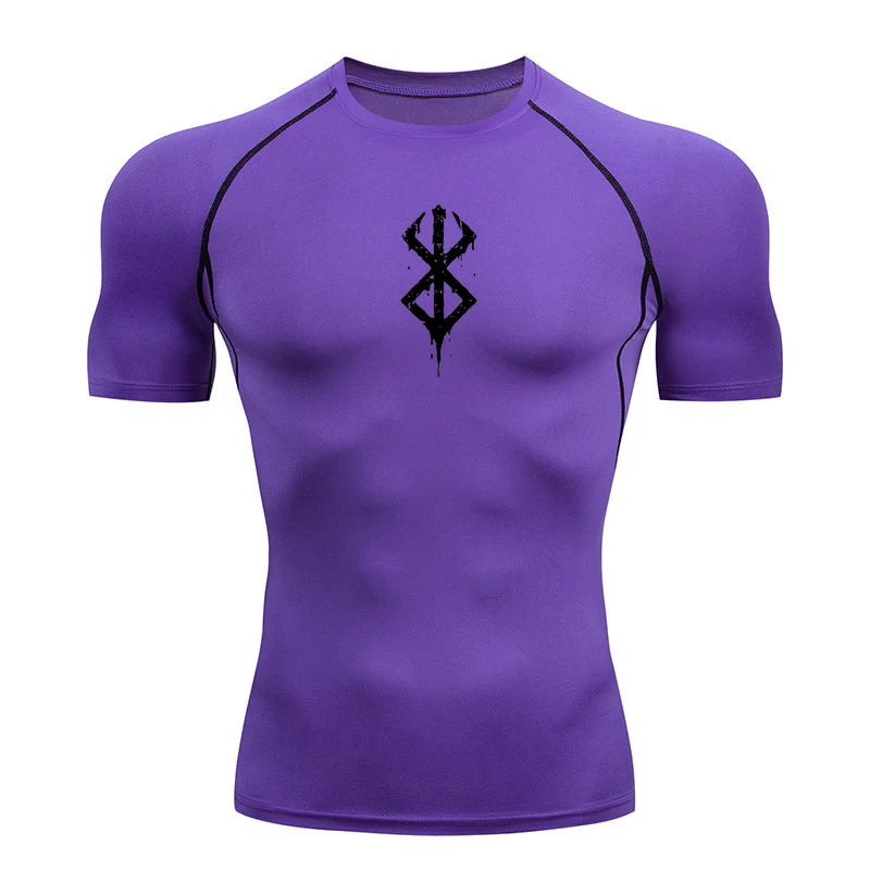 Men’s Quick-Dry Compression Shirt – Gym & Running Fitness Tee
