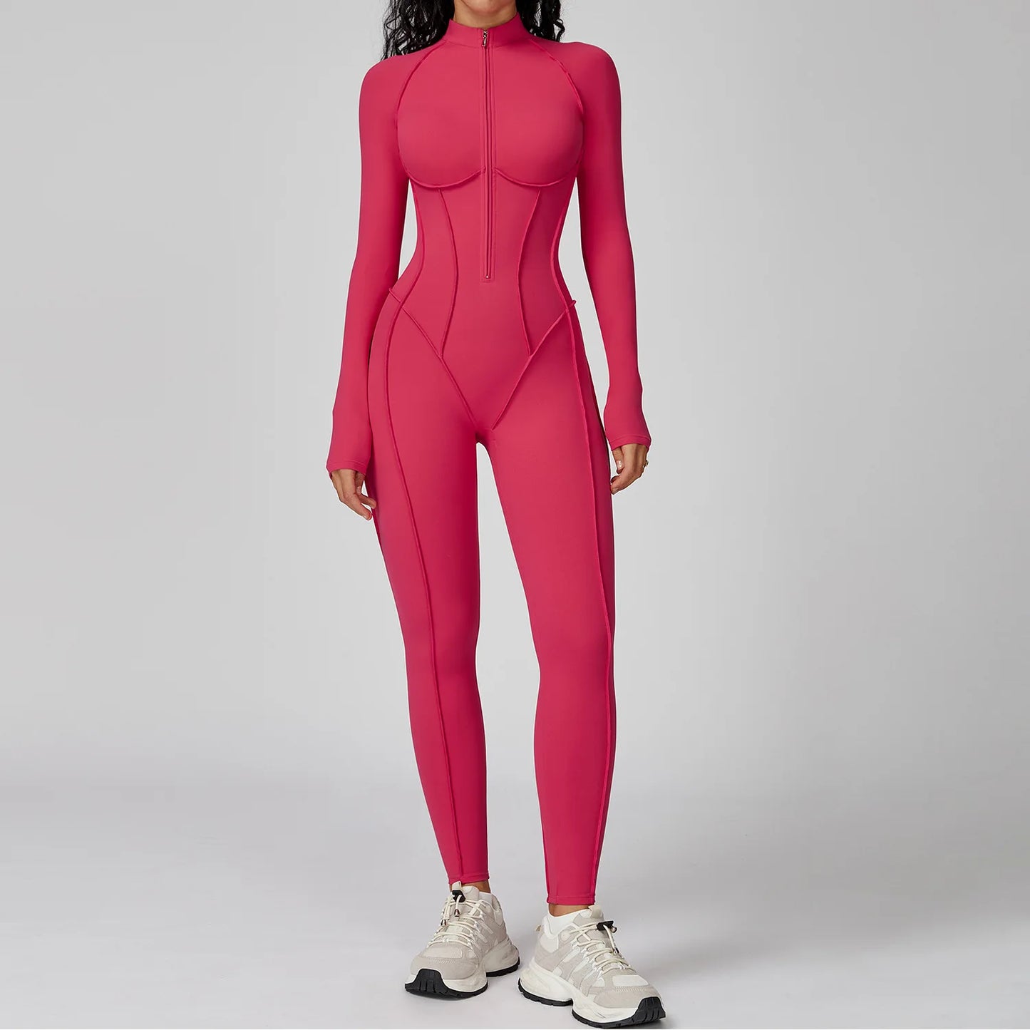 Zipper Yoga Jumpsuit – Women’s Activewear Bodysuit