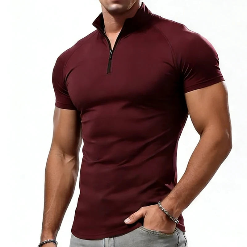 Slim Fit Compression T-Shirt – Men’s Workout Gym Top
