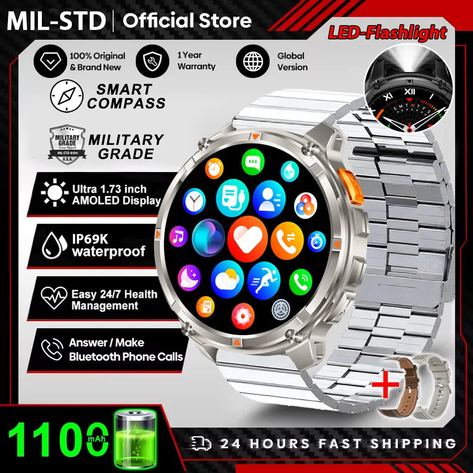 T-Rex 3 Ultra Smartwatch – GPS Military Sports Watch