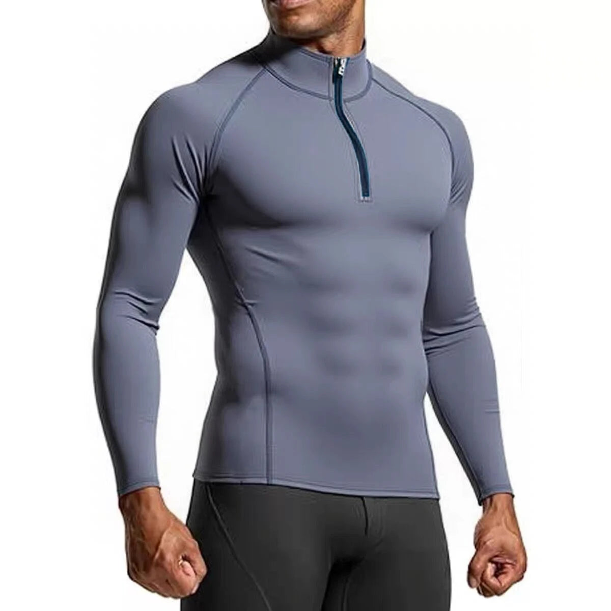 Men’s Slim Fit Compression Shirt – Long Sleeve Gym & Running Top
