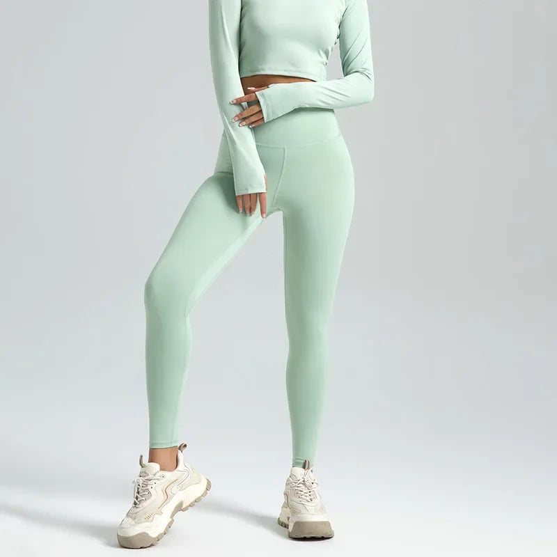 Women’s Y2K Seamless Yoga Leggings – High Waist Booty Lift Gym Pants