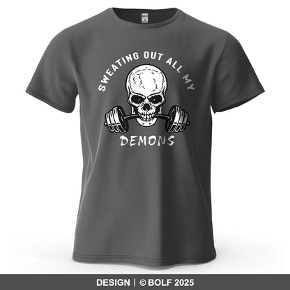 Skull Motivated Oversized Gym T-Shirt – Cotton Streetwear Tee