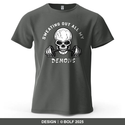 Skull Motivated Oversized Gym T-Shirt – Cotton Streetwear Tee