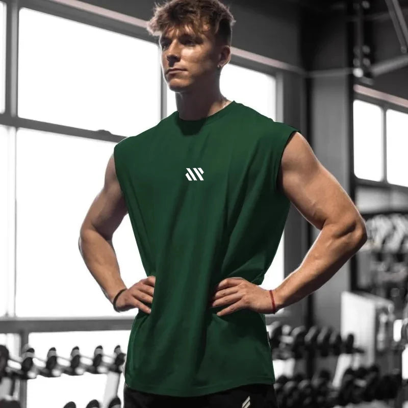 Men’s Sleeveless Gym Vest – Quick-Dry Fitness Training Shirt