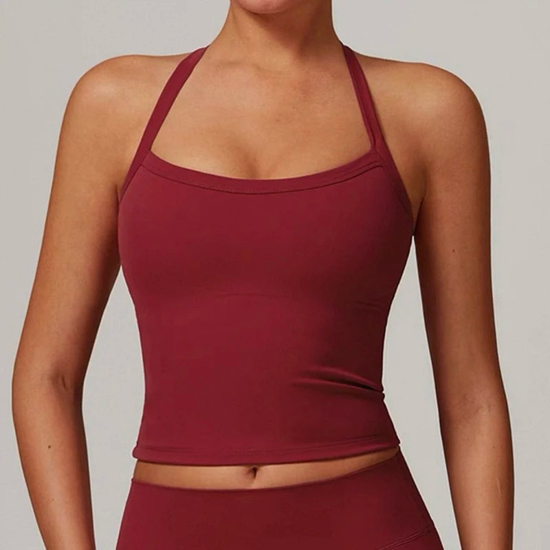 Women’s Yoga Sports Bra Vest – Pilates & Running Fitness Top