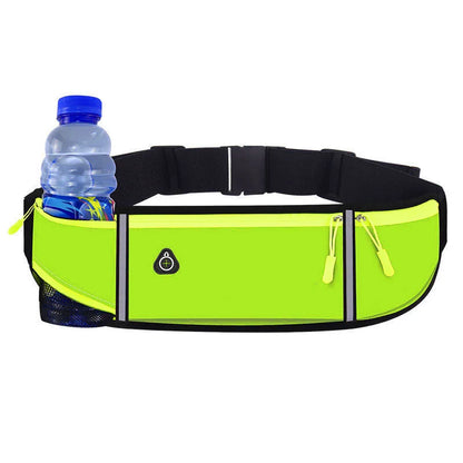 Lightweight Running Waist Pack – Triple Pocket Waterproof Bag