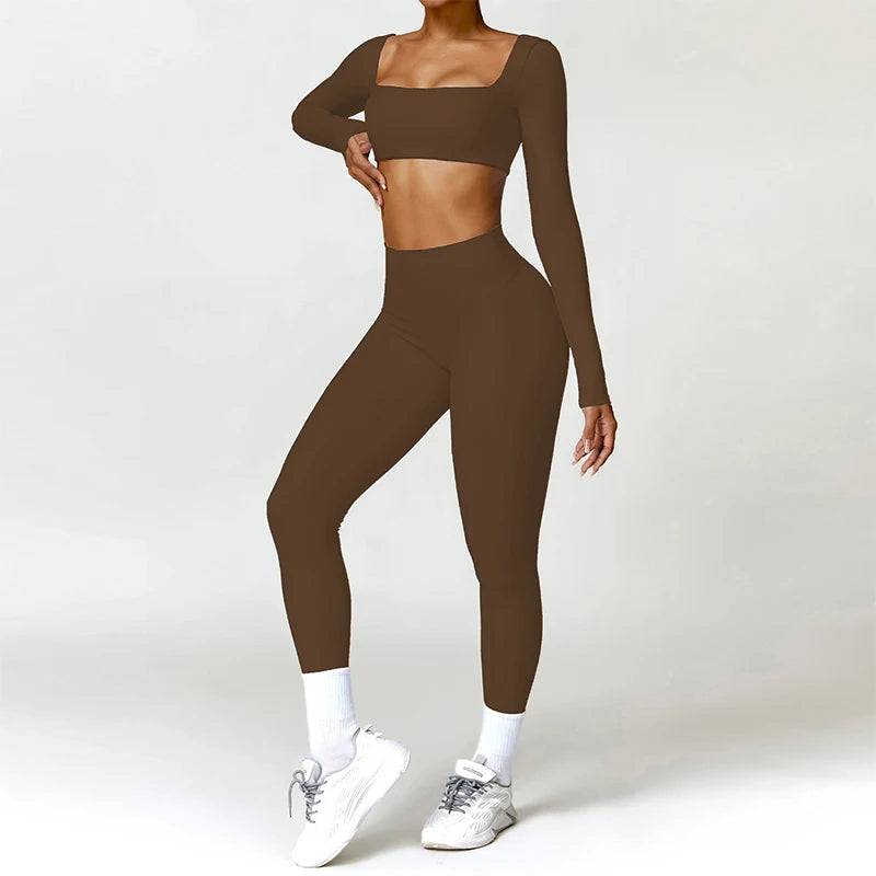 Women’s Sports Tracksuit – Quick-Dry Yoga Set 2PCS