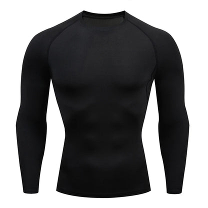 Men’s Compression Gym Shirt – Quick Dry Long Sleeve Training Top