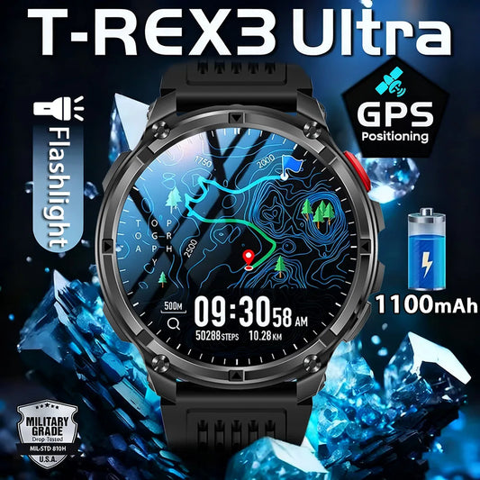 T-Rex 3 Ultra Smartwatch – GPS Military Sports Watch