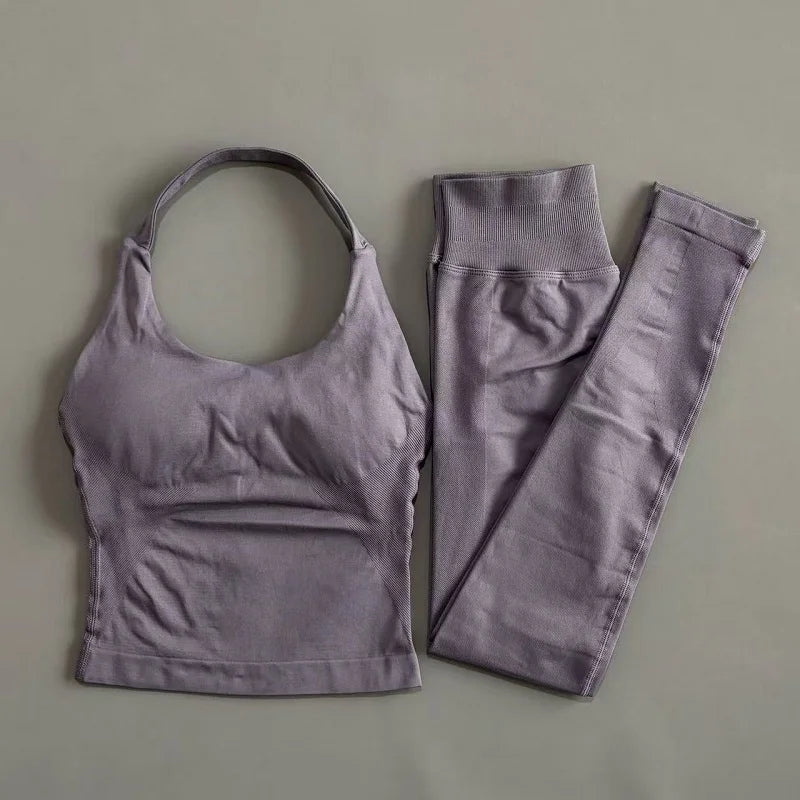 Breathable Yoga Tracksuit Set for Women (2PC)